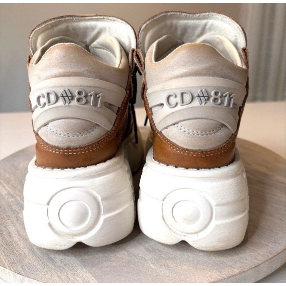 Goth Platform Boots – Brown Leather, Heavy Chunky Sole – Women’s 8.5 - Picture 6 of 9